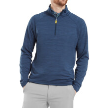 (XL, Navy) Footjoy Mens Wave Jacquard Chill-Out 4-Way Stretch Wicking Sweater