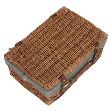 (Unlined) 35cm Light Steamed Wicker Picnic Basket
