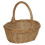 Mini Oval Buff Wicker Shopping Basket 2
