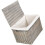 (Lined) 58cm Antique Wash Wicker Storage Basket 4