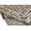 (Lined) 58cm Antique Wash Wicker Storage Basket 8
