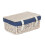 (Grey) 35cm Whitewash Willow Wicker Picnic Basket 8