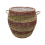 Rope Handle Wicker Barrel Wicker Log Basket 2