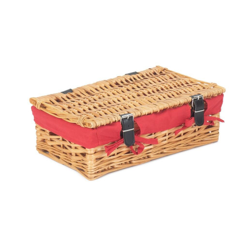(Black) 34cm Split Willow Wicker Packaging Basket 1