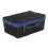 (White) 46cm Empty Black Willow Picnic Basket With Cotton Lining 7
