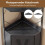 Corner Bookshelf with Storage, 5-Tier, Black, 180 cm 4