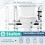Verstelbaar toiletframe met opbergruimte, wit 5