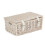 (White) 35cm Whitewash Willow Wicker Picnic Basket 13
