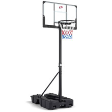 Nastaviteľný basketbalový kôš s kolieskami a úložným priestorom