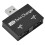 USB 2.0 Han til 2 Port Dual USB Oplader Adapter Konverter Hub (Sort)_M 2