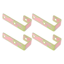 4Pcs Durable Golden Metal Ladder Hooks for Bunk Beds and Dorm Storage