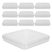 10Pcs Clear Plastic Petri Plates for Cell Culture and Lab Experiments