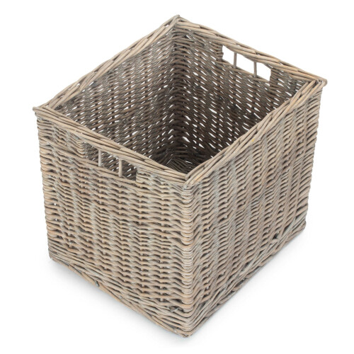 Antique Wash Wicker Storage Basket 1