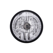 Phare rond de moto 7 pouces, ampoule halogène H4, pour Bobber