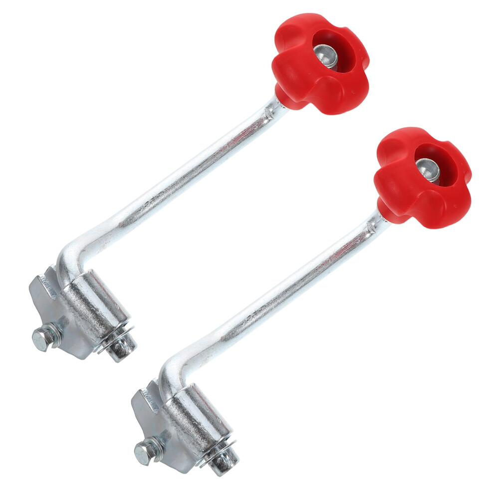2Pcs Metal Trailer Jack Crank Handle For Rv And Utility Trailers Red 3761341238039