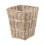 Grey Kubu Rattan Square Waste Paper Bin 3