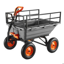 Carrinho de Jardim Robusto -Duoku- com Capacidade de Carga de 680 kg - para Transportar Plantas, Terra e Colheitas