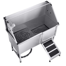 Baignoire de toilettage pour chien - DUOKU - K2E01013 - Acier inoxydable 304 - 1500x700x1495 mm - Capacité 200 kg