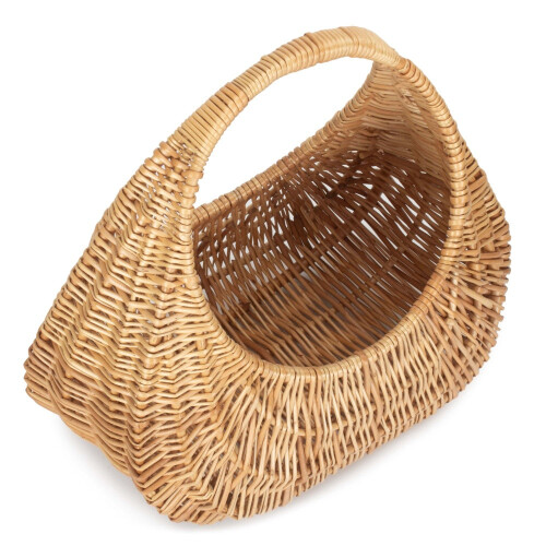 Buff Willow Gondola Wicker Shopping Basket 2