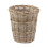 Grey Kubu Rattan Round Waste Paper Bin 3