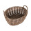 Set of 2 Grey Kubu Oval Baskets 5