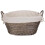 Small Wicker Laundry Wash Basket with White Lining 3