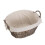 Small Wicker Laundry Wash Basket with White Lining 4