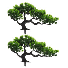 2Stk Künstlicher -Bonsai Baum Grün, Modular Und Langlebig