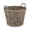 Grey Kubu Round Storage Basket 2