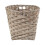 Grey Kubu Rattan Round Storage Basket with Square Base 4