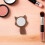 À Main Bois Compact Chat Kawaii Marron 3