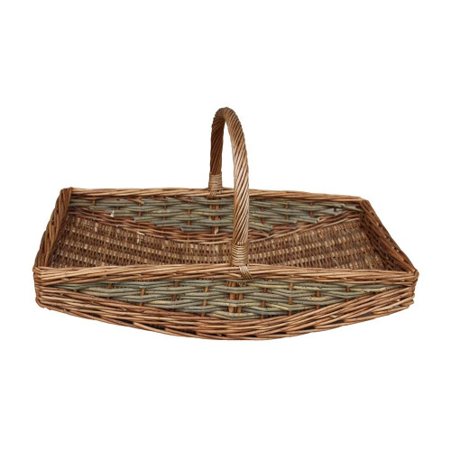 (Small) Unpeeled Willow Garden Trug Basket 2