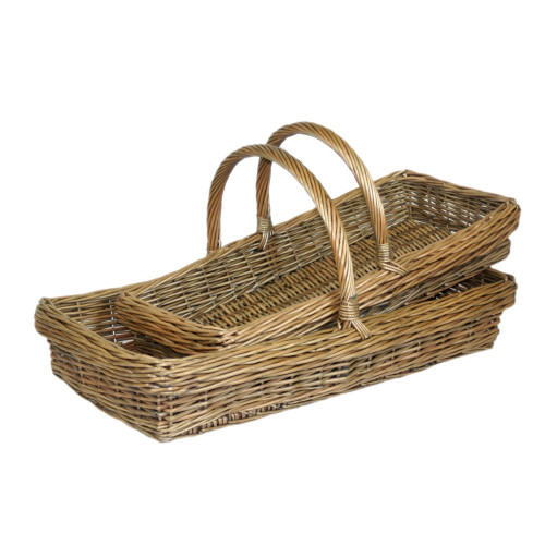 (Small) Kew Garden Wicker Trug Basket 2