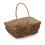 (Large) Rectangular Unpeeled Willow Garden Trug With Hessian Lining 4