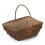 (Large) Rectangular Unpeeled Willow Garden Trug With Hessian Lining 5