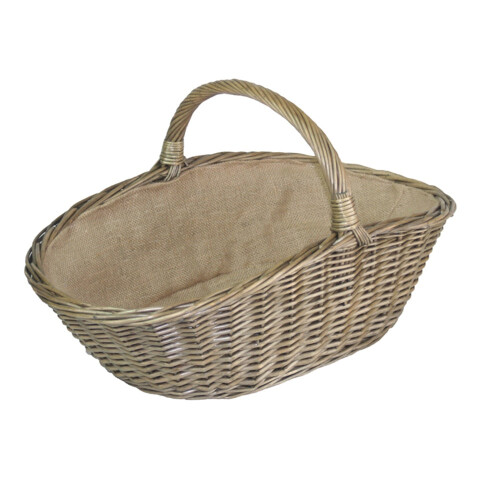 (Large) Antique Wash Harvesting Wicker Basket 2