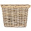 (Medium) Square Tapered Rope Handled Rattan Planter With Plastic Lining 8