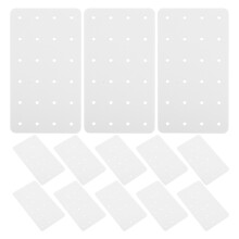 20Pcs Clear Acrylic Earring Holder Cards Multi-Hole Jewelry Organizer
