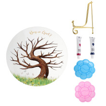 1Ensemble Kit Arbre À Empreintes Pour Gender Reveal Party