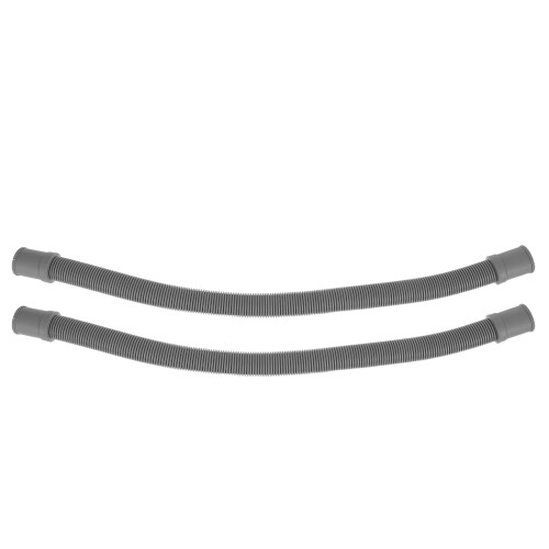 2Stk Grau Abflussrohr Für Spüle, , Geruchsdicht, +pe
