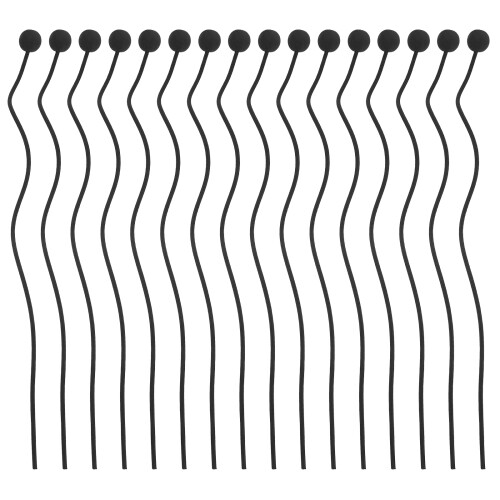 50Pcs Black Natural Rattan Aromatherapy Diffuser Sticks for Home Scent