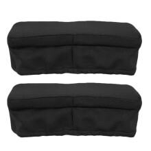2Pièces - Scooter Genou Noir En Polyester À Mousse Mémoire