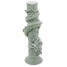 Fossile Säule Aquarium Resin Graue Römische Statue