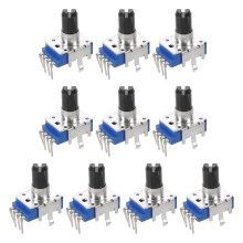 10Stk Lineares Doppelpotentiometer Mit Metallknopf Für Piano Reparatur