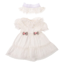 1Set Weißes Tüllkleid Für Prinzessinspuppe 18 Zoll Mit Zubehörset