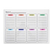 2Stk Abwischbarer Wandkalender Selbstklebend PVC Mehrfarbig Büroplaner