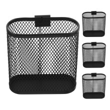 4Stk Schwarzer Metall Hängender Stiftehalter Oval Für Schreibtisch