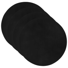 4Pcs Heat Resistant Black Bbq Grill Mats Reusable for Barbecue Use