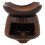 Handcrafted Brown Ceramic Aromatherapy Burner with Tealight Holder 1