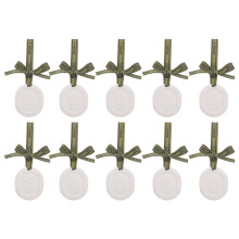 10Pcs White Plaster Car Scent Diffuser Hanging Aromatherapy Discs